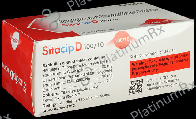 Sitacip D 10/100mg Tablet 10s
