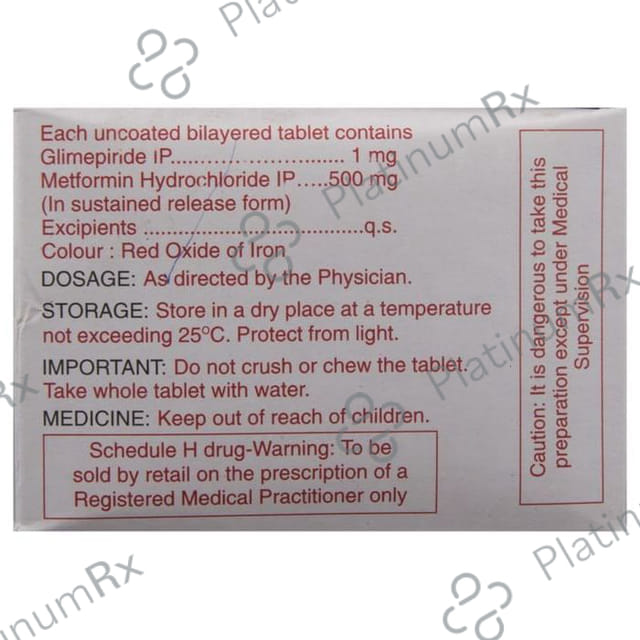 Ziglim M1 1/500mg Tablet PR 10s