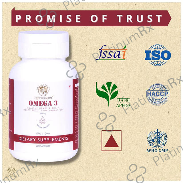Newtreesun Omega 3 Fish Oil Double Strength Capsule 60s