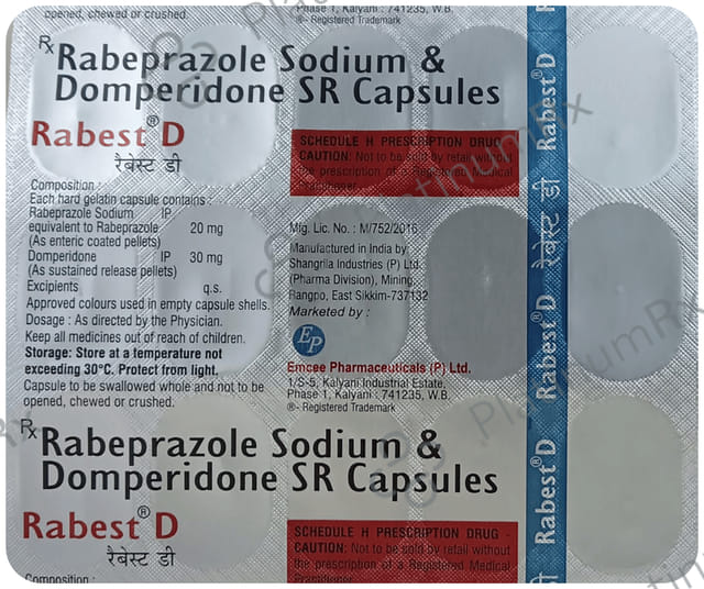 Rabest D 30/20mg Capsule 15s