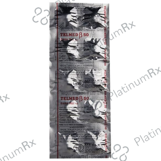 Telmed Beta 50mg Tablet 10s