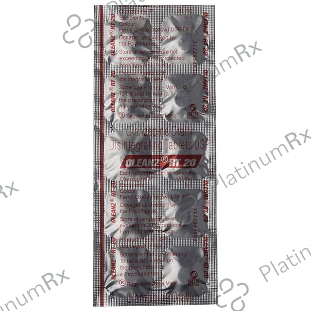 Oleanz RT 20mg Tablet DT 10s
