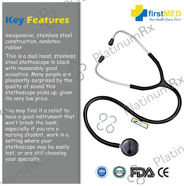 Firstmed ST-02 Tube Acoustic Stethoscope