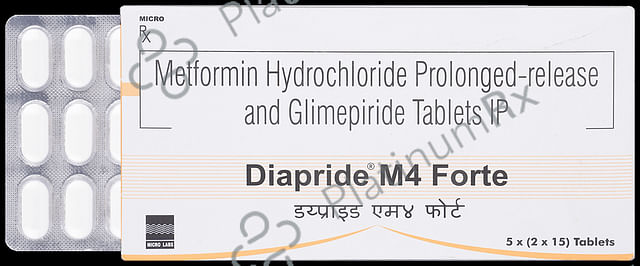 Diapride M4 Forte 4/1000mg Tablet PR 15s