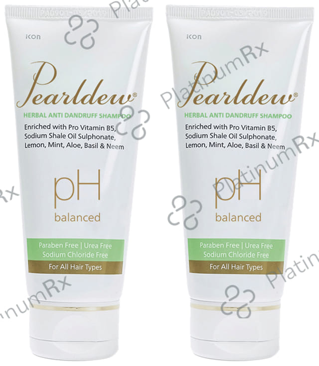 Pearldew Herbal Anti Dandruff Shampoo (100ml Each) 2 Tubes