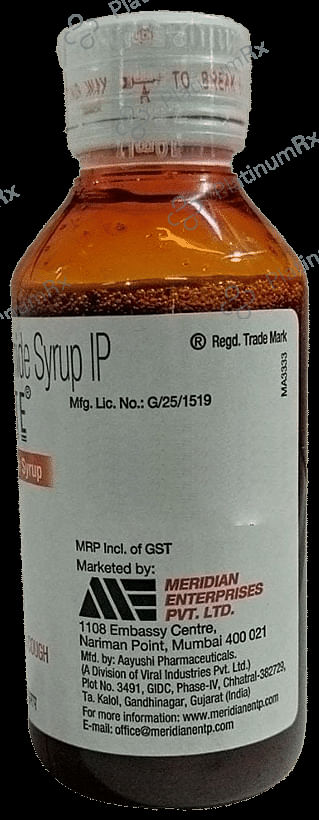 Tussalyte Syrup Sugar Free