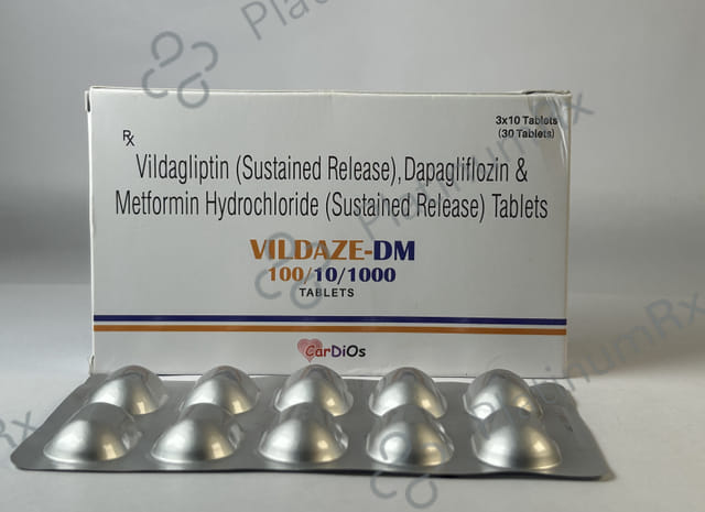 Vildaze DM 100/10/1000mg Tablet SR 10s