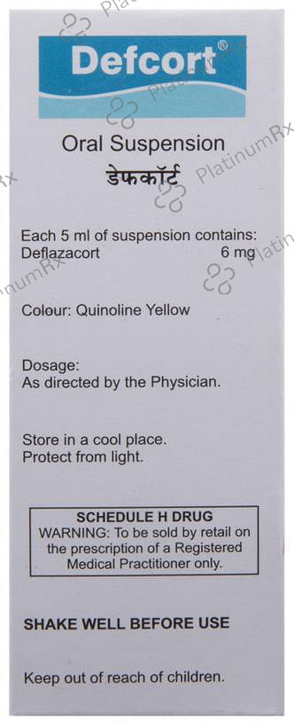 Defcort 6mg Oral Suspension 30ml