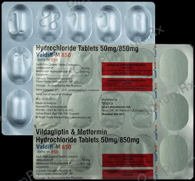 Valdiff M 850/50mg Tablet 15s