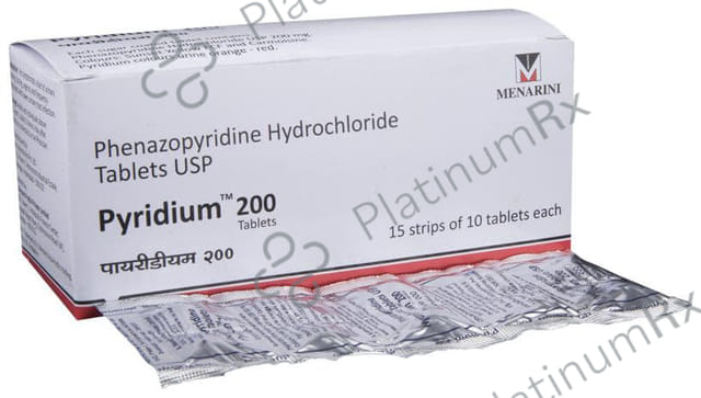 Pyridium 200mg Tablet 10s