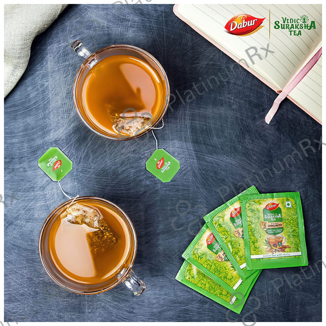 Dabur Vedic Suraksha for Immunity - Green Tea with Herbs