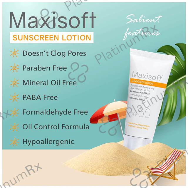 Maxisoft Sunscreen SPF 50 Lotion 50ml