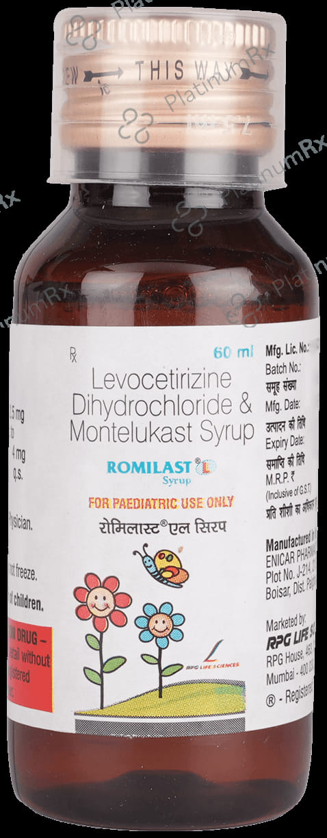 Romilast L 2.5/4mg Syrup 60ml