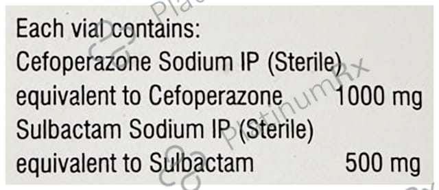 Xecute SB 1000/500mg Injection 1s
