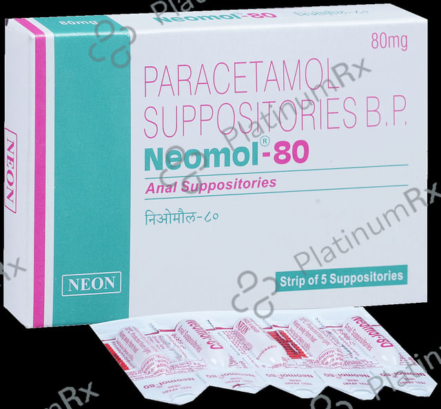 Neomol 80mg Suppository 5s