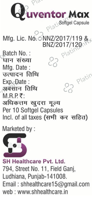 Quventor Max Softgel Capsule 10s