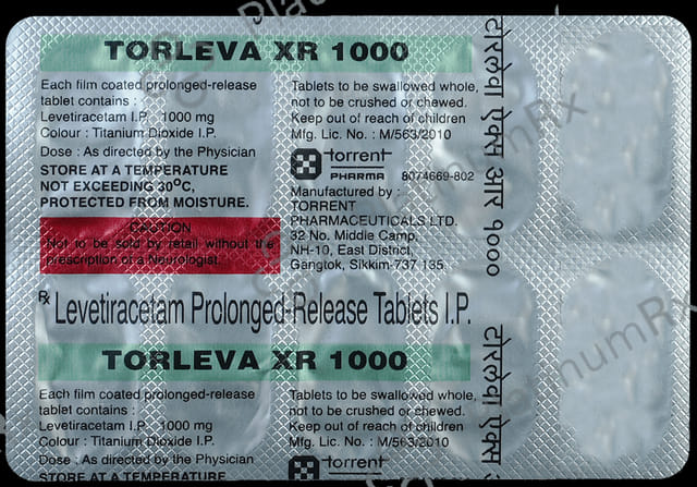 Torleva XR 1000mg Tablet PR 10s