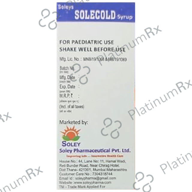 Soleys Solecold Syrup