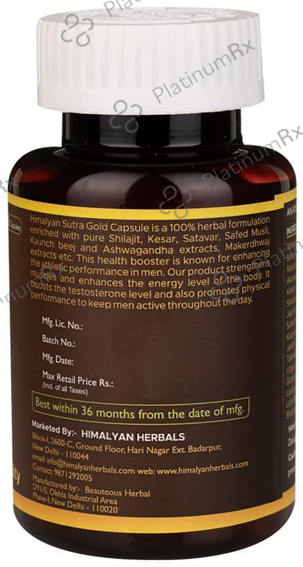 Himalyan Herbals Himalyan Sutra Gold Capsule 30 capsules