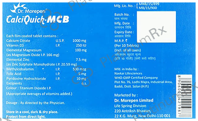 Calciquick-MCB Tablet