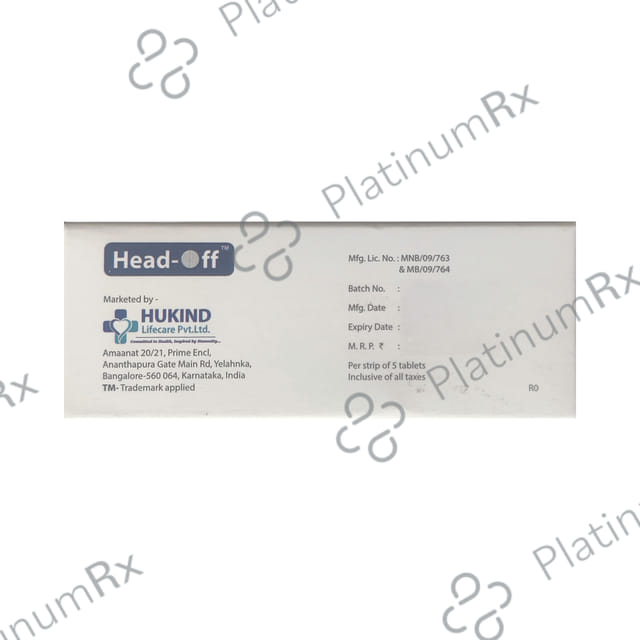 Head Off 10/500mg Tablet 5tablets