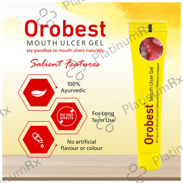 Orobest Mouth Ulcer Gel (10gm Each) 6 Tubes