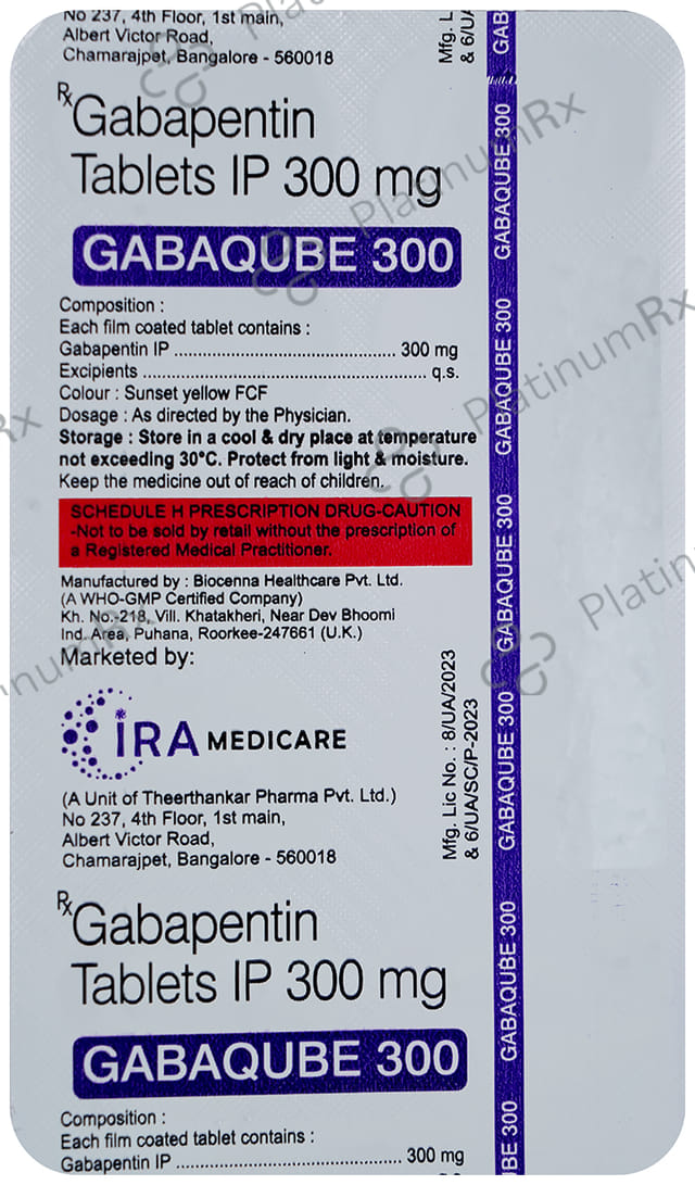 Gabaqube 300mg Tablet 10s