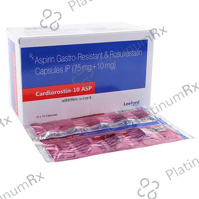 Cardiorostin ASP 10/75mg Capsule 10s