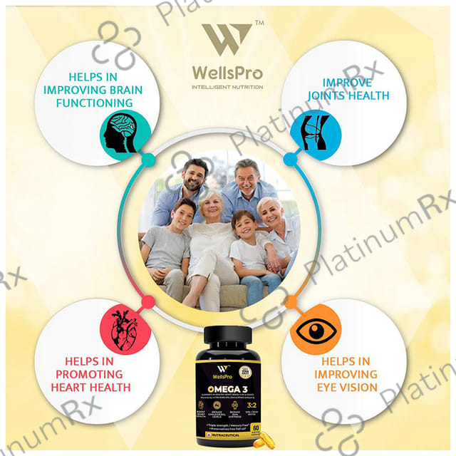 WellsPro Omega 3 Softgel Capsule 60s