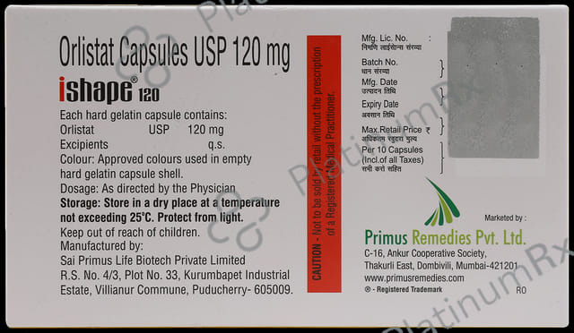 Ishape 120mg Capsule 10s