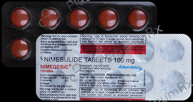 Nimegesic 100mg Tablet 10s
