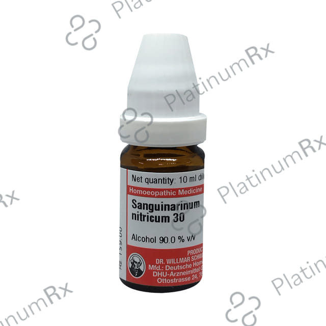 Dr Willmar Schwabe Germany Sanguinaria Nitricum Dilution 30