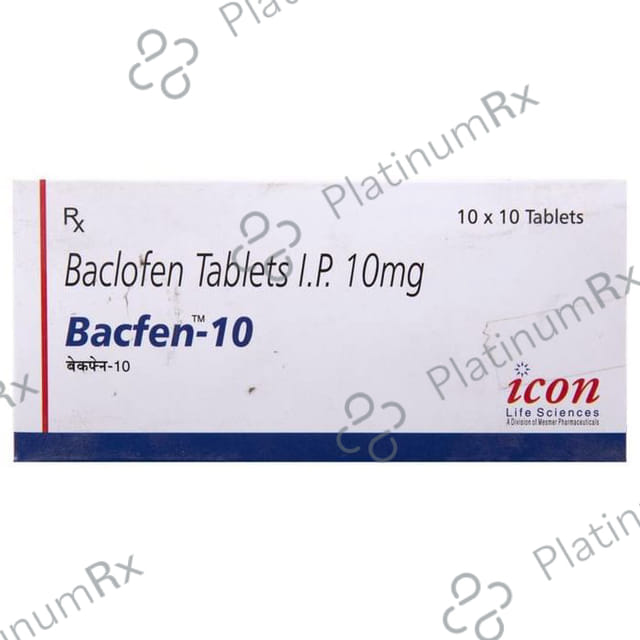 Bacfen 10mg Tablet 10s (Icon)