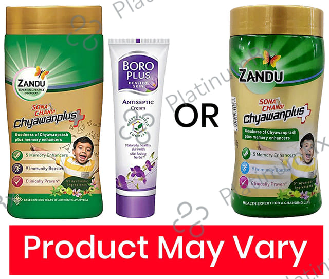 Zandu Sona Chandi Chyawanplus with Boro Plus Free 450 gm