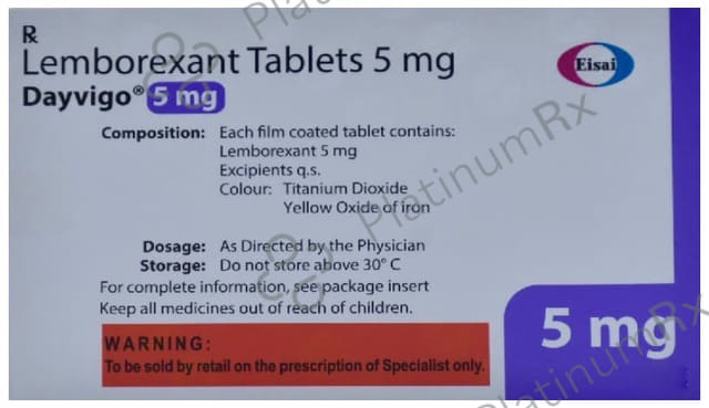 Dayvigo 5mg Tablet 14s