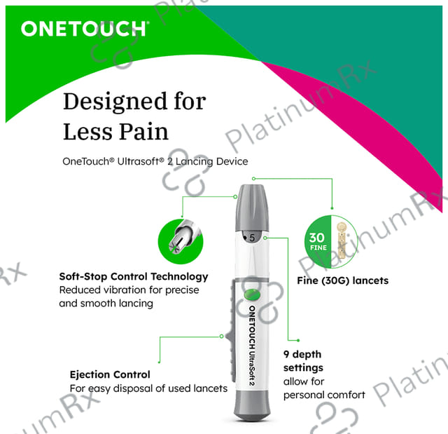 OneTouch Select Plus Simple Glucometer (10 Test Strips Free) Kit 1s