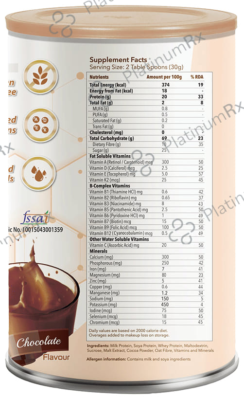 Evexia Provexia with Vitamins & Fibre Flavour Chocolate Powder 200 gm