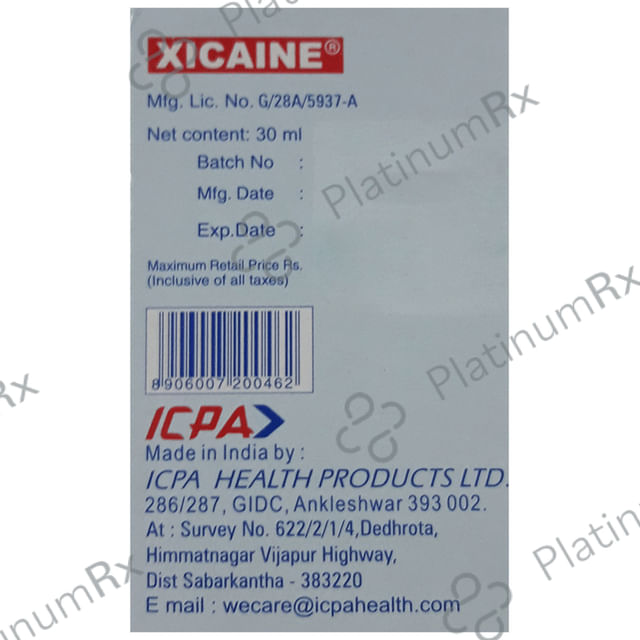 Xicaine Injection 30 ml