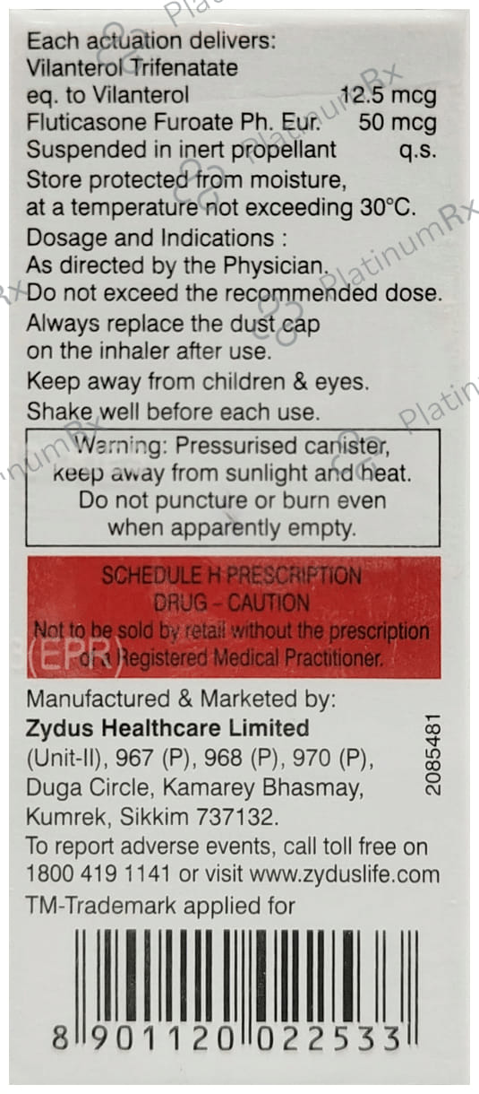 Odihale 50/12.5mcg Inhaler 120MDI