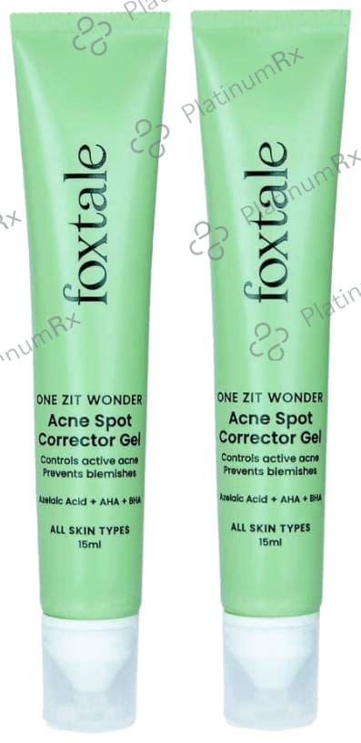 Foxtale One Zit Wonder Acne Spot Corrector Gel (15ml Each) 2 Tubes