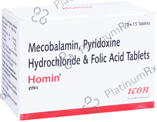 Homin 1500mcg/20/5mg Tablet 15s