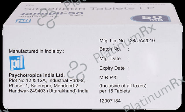 Janupil 50mg Tablet 15s