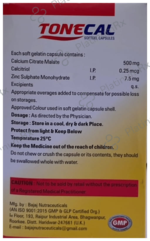 Tonecal Softgel Capsule