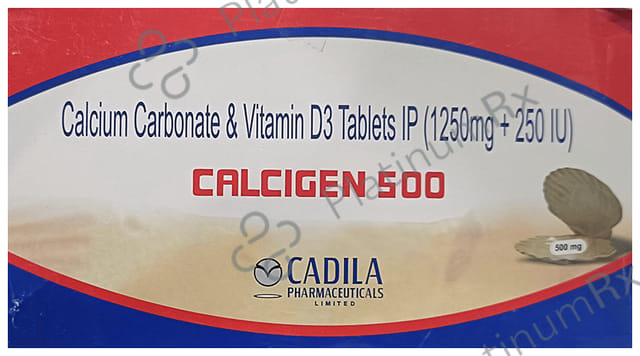 Calcigen 500 mg Tablet