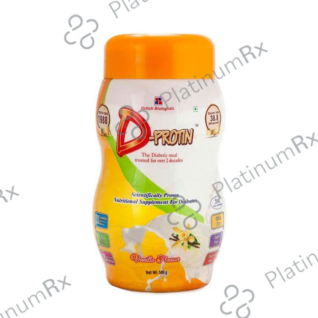 D Protin Nutritional Supplement Powder Flavour Vanilla 500gm