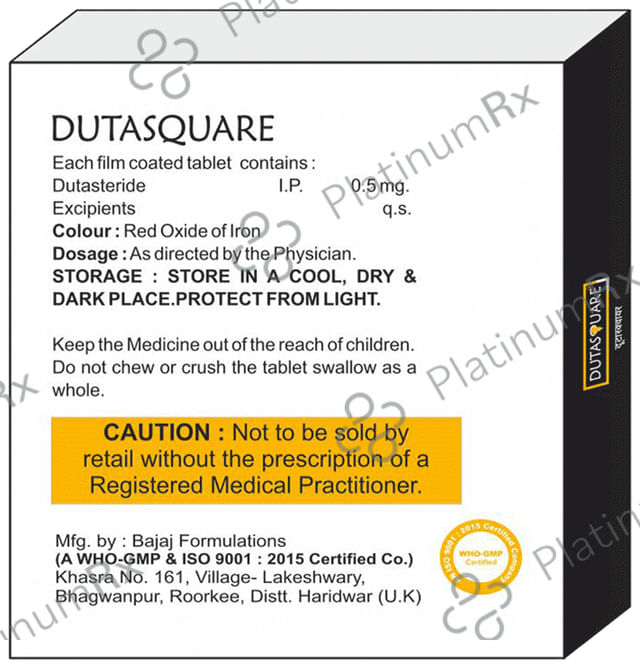 Dutasquare 0.5mg Tablet 10s