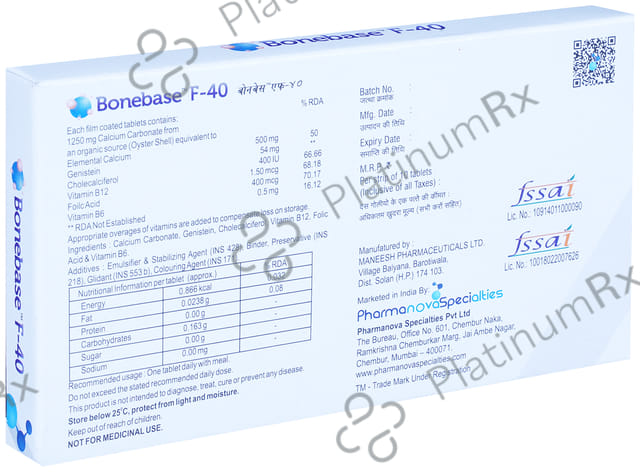 Bonebase F 40mg Tablet 10s