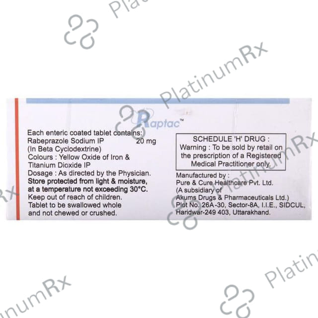 Raptac 20mg Tablet 10s
