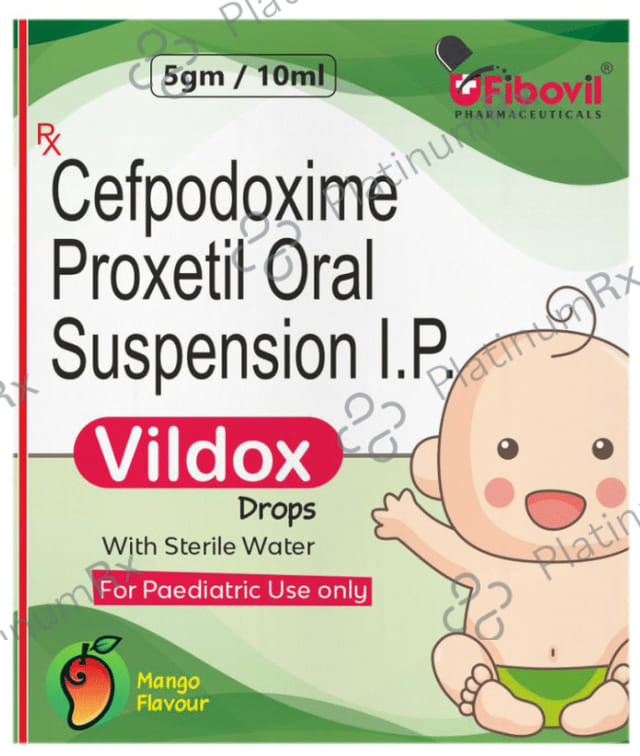 Vildox 25mg Oral Drops Mango Flavour 10ml