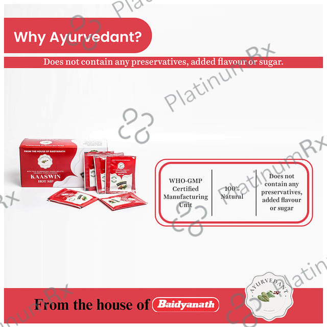Baidyanath (Jhansi) Kaaswin Hot Sip Sachet (4gm Each)